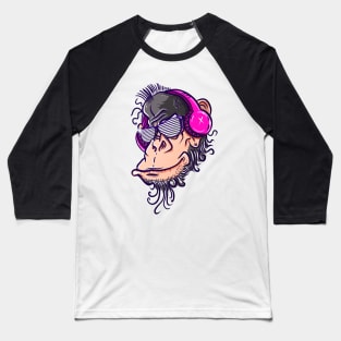 Funky DJ Monkey Baseball T-Shirt
